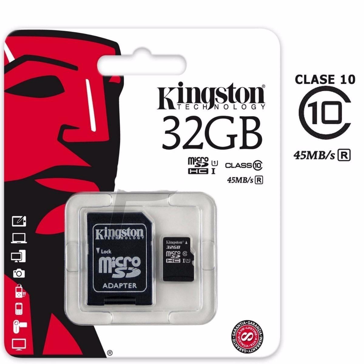 valores Tener cuidado Secretario Memoria Kingston Micro SD 32GB clase 10 | ACCMOVIL