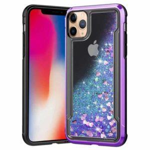 iPhone 11 Pro Max | Protector liquido escarchado 3D purpura