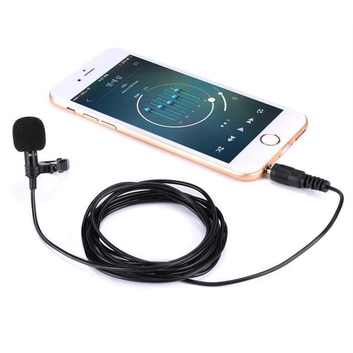 Micrófono externo para teléfono celular VidPro XM-L Micrófono Lavalier con  cable - Cable de audio de 20 pies - Tipo de transductor: Condensador