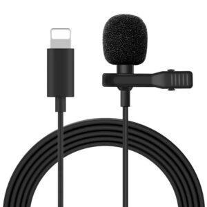 Lavalier micrófono de solapa para teléfonos conector Lightning