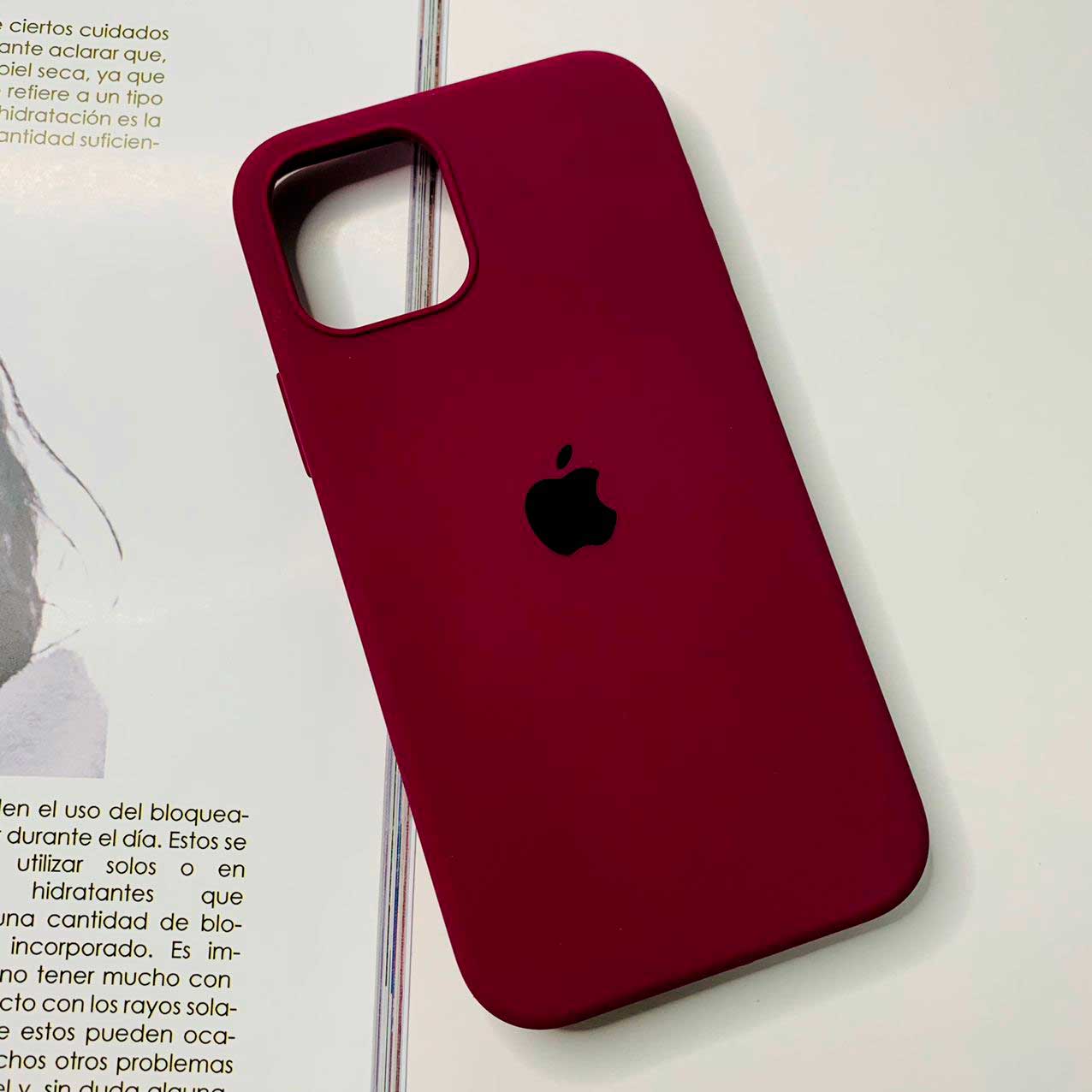 Funda roja para iPhone 12 Pro Max, a prueba de golpes, delgada, silicona  TPU, cubierta de goma suave, protección roja para iPhone 12 Pro Max rojo