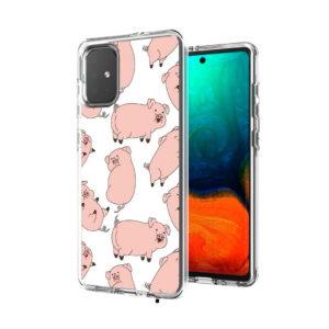 Samsung A51 | Protector doble capa cerdito