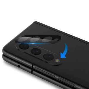 Galaxy Z Fold 3 - - Protector de vidrio para lente de camara, color negro