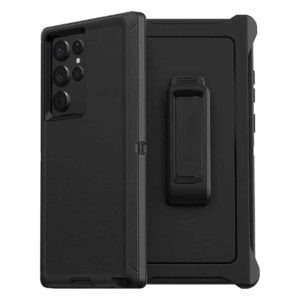 Samsung S22 Ultra - Protector defender 3 capas+ clip negro