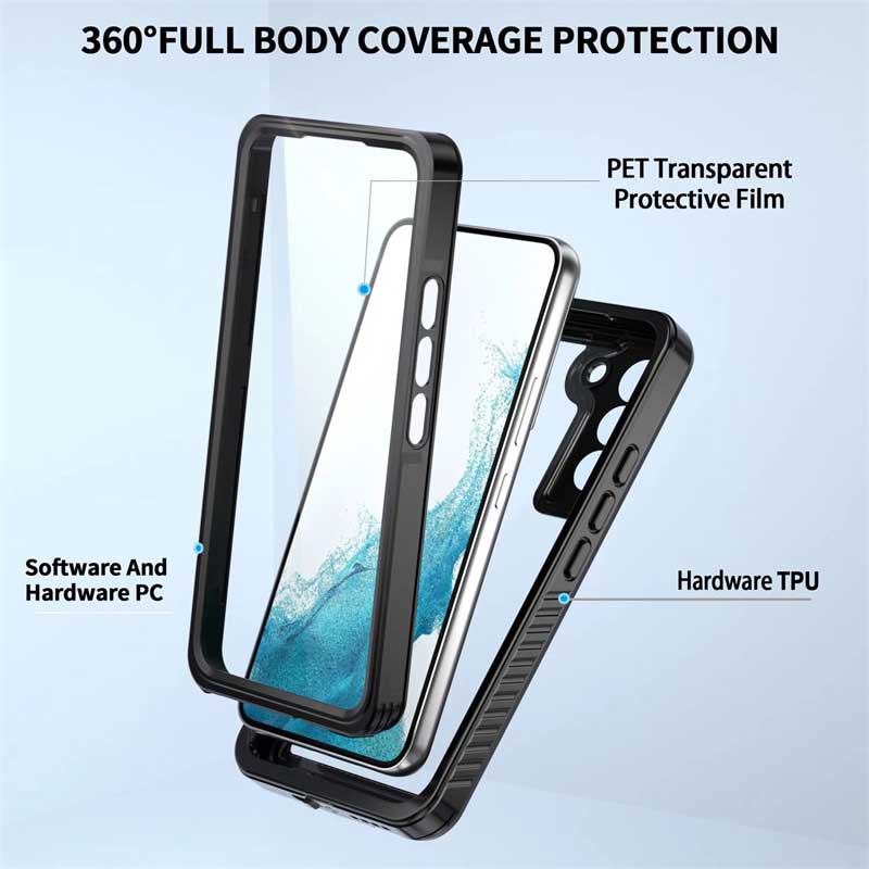  Funda impermeable para Samsung Galaxy A23 con protector de  pantalla integrado, cuerpo completo, bajo el agua, a prueba de polvo, a  prueba de golpes, resistente, para Samsung A23 4/5G, universal 