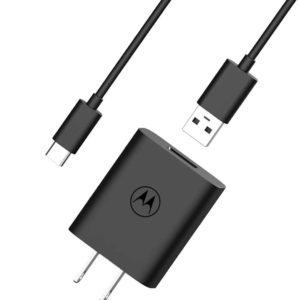 Motorola cargador original 20W turbopower cable USB A-C negro