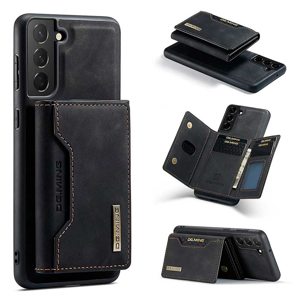 Samsung Leather Cover Funda de Piel Gris Claro para Galaxy S22 Plus
