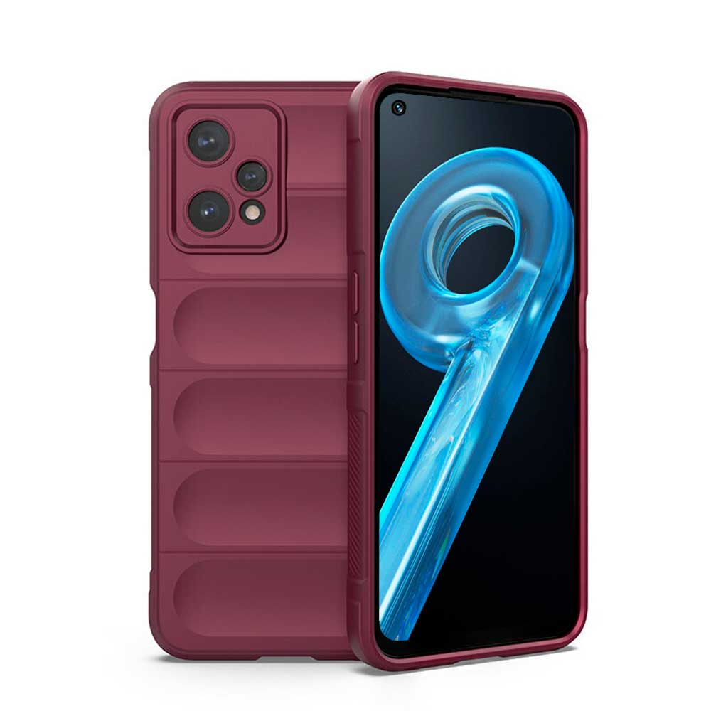 Para Realme 10 4G Honeycomb Funda para teléfono a prueba de golpes (Rojo)