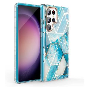 Samsung S23 Ultra -  Protector completo marmol serie ginga classic azul