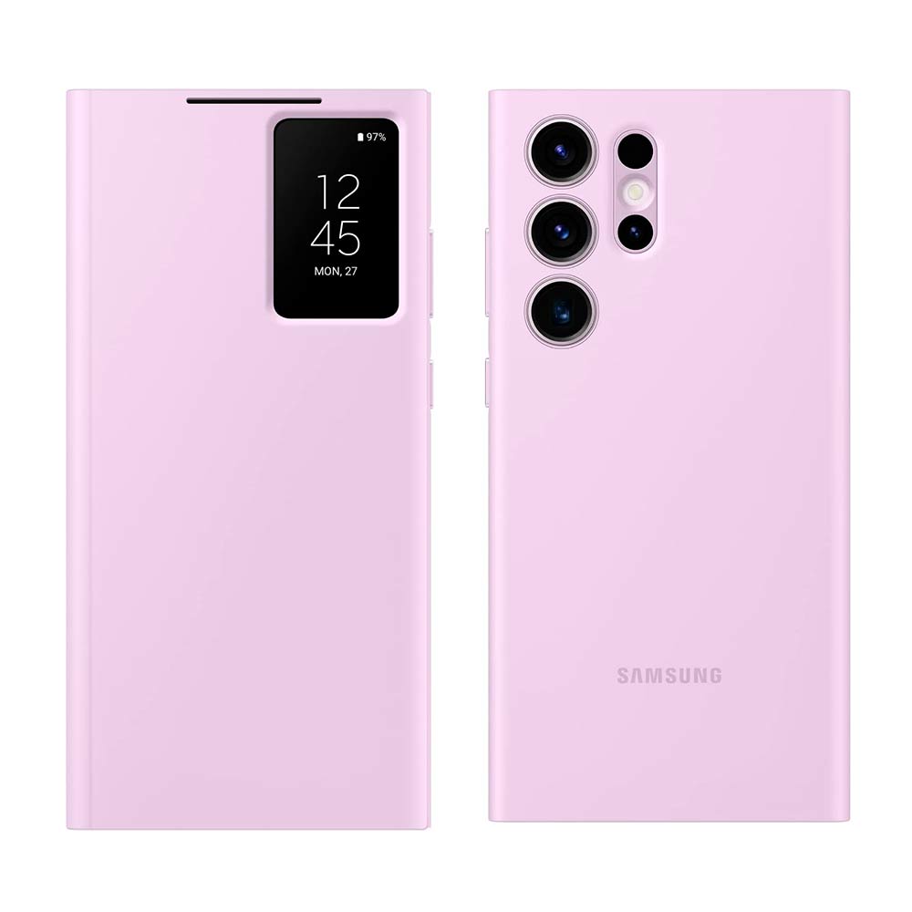 Funda Clear View Case para Xiaomi Redmi 10C funda con solapa rosa