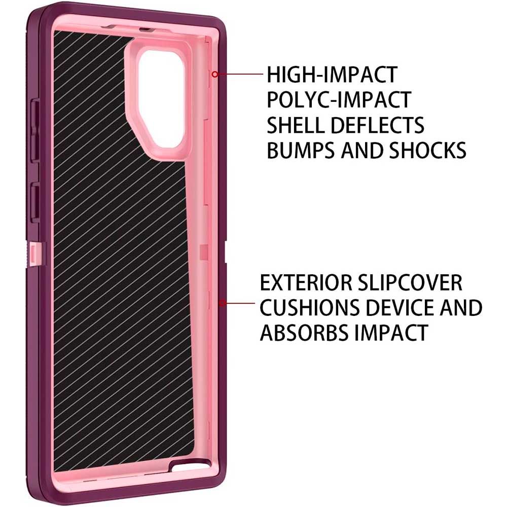 Samsung Note 10 Plus - Protector fuerte de 3 capa resistente a golpes