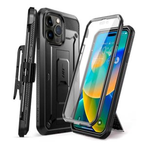 iPhone 14 Pro Max – Protector completo Supcase UBPro aprueba de golpes más clip para cinturón