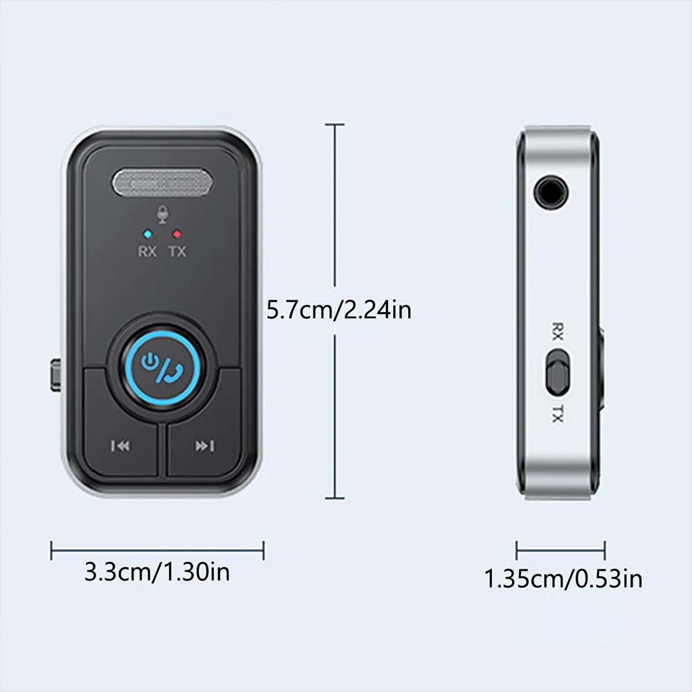 T67 Bluetooth 5.0 Coche Reproductor de música MP3 Modulador FM Transmisor  inalámbrico Aux adaptador de manos
