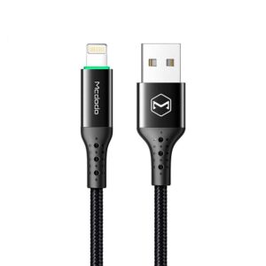 Mcdodo - Cable lightning con apagado automático de 1.8 metros de largo