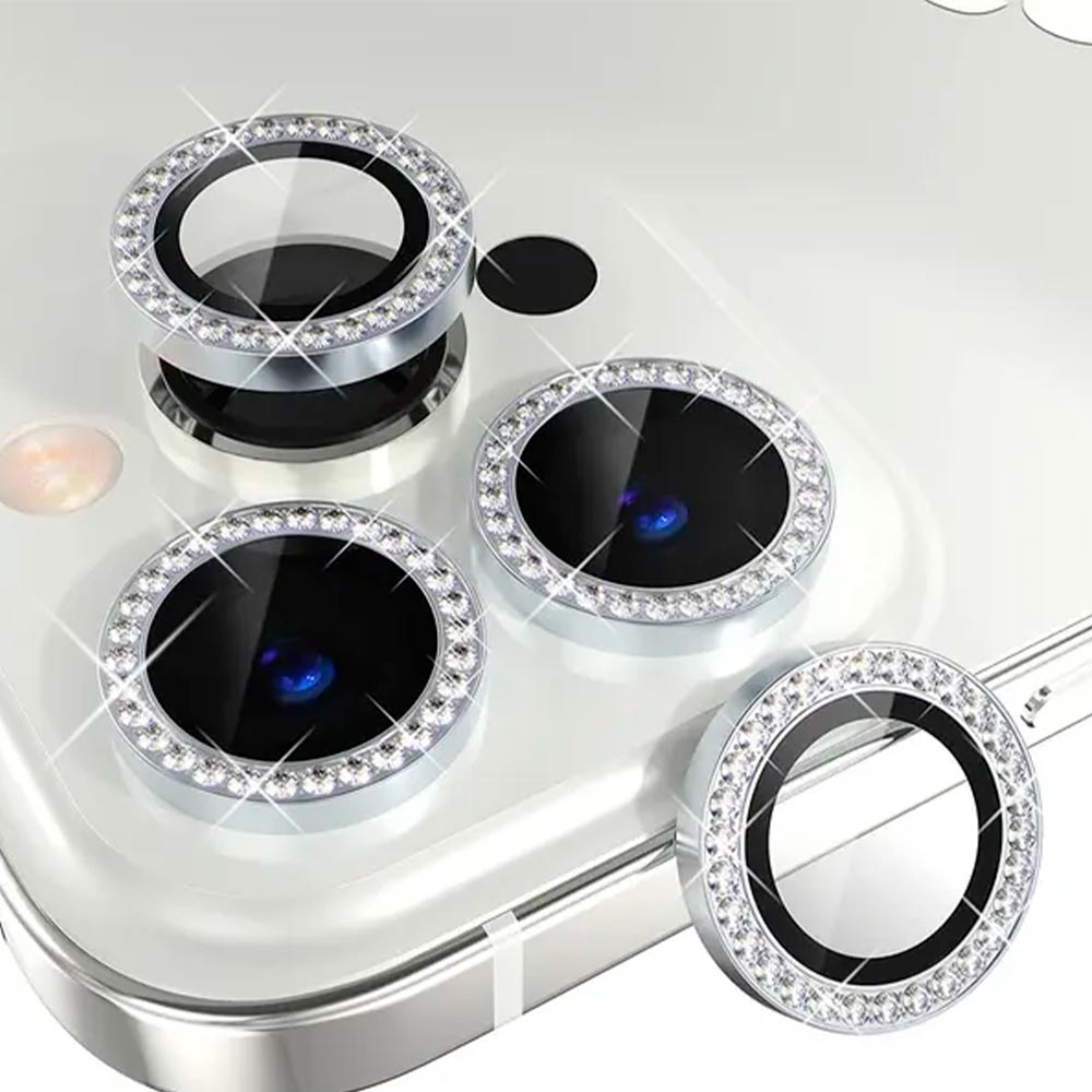 iPhone 15 Pro Max & 15 Pro - Protector para lente de cámara circular de  vidrio brillante