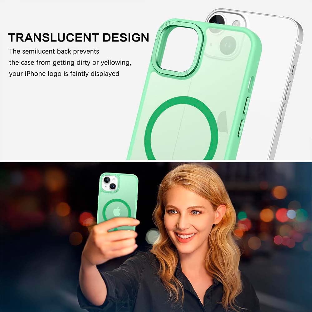Carcasa iPhone 7/8 PLUS Silicona Aterciopelada Verde Claro 