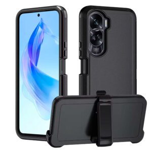 Honor 90 Lite - Protector fuerte a prueba de golpes con Clip incluido serie defender
