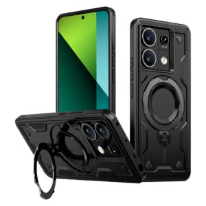Redmi Note 13 Pro 5G - Protector fuerte con soporte de anillo giratorio, serie Perrón