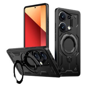 Redmi Note 13 Pro 4G - Protector fuerte con soporte de anillo giratorio, serie Perrón