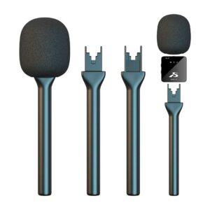 Mango de micrófono SX1 - Soporte de mano para micrófono, ligero compatible para entrevistas, podcasts, blogs